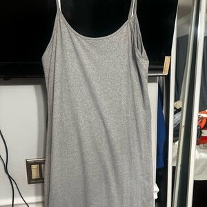 Gray Spaghetti Strap Dress